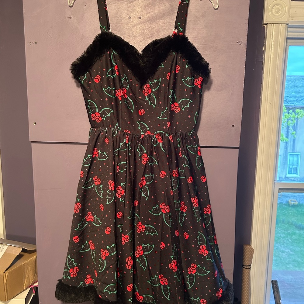 Sourpuss holly bats Sophia dress size small new